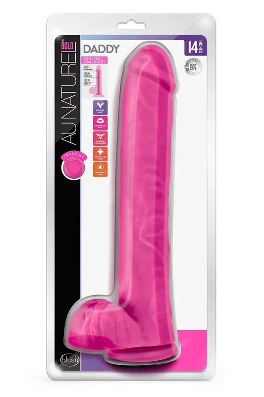 AuNaturelBoldDaddy14″DildoPink–35,5cm