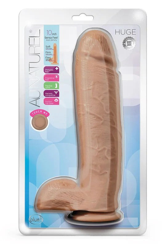 AuNaturelHuge10″DildoMocha