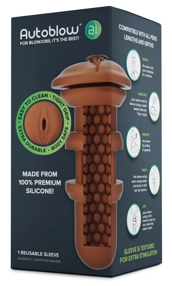 AutoblowAISleeveVaginaBrown