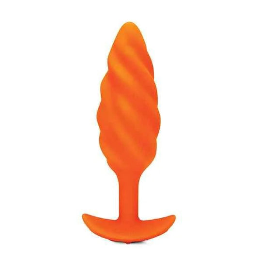 B-Vibe–TexturePlugSwirlOrange