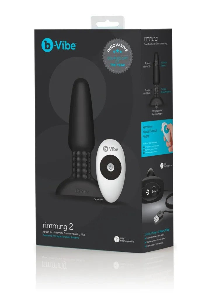 b-VibeVibroAnalplugBlack