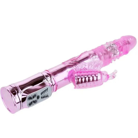 BAILE–WIEDERAUFLADBARERVIBRATORMITROTATIONUNDPOCHENDENSCHMETTERLINGSSTIMULATOR