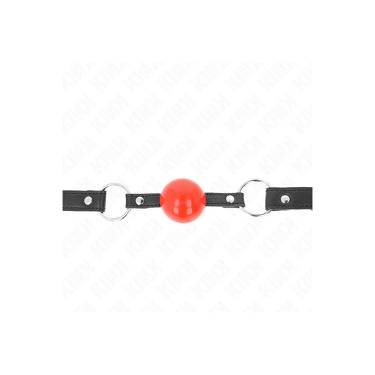 BALL4CMKNEBELMITSCHLOSSROTERBALLSCHWARZERGURT60X2CMVONKINKCOLLAR&GAG