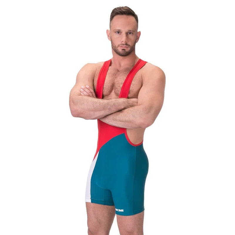 BARCODEBerlinBodySingletLuckenwaldeRot-BlauPetrol