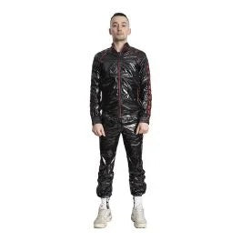 BEATNylonTrackSuitJackeschwarz-rot