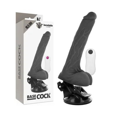 BeweglicherVibratorMitFernbedienungSchwarz18,5cm|Basecock