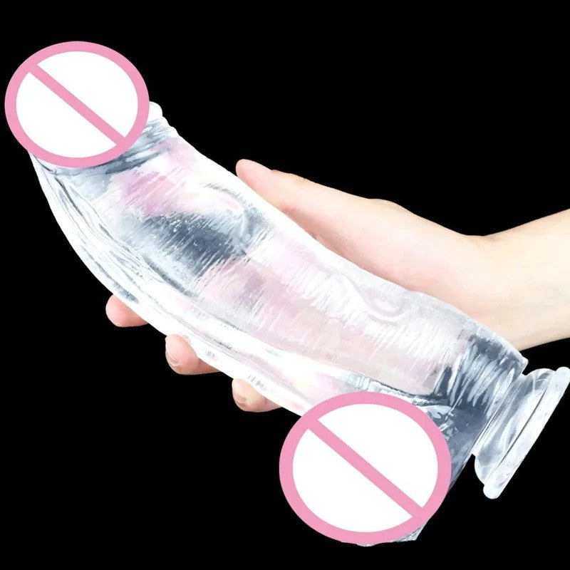 BigDildoAnalPlug–JellySoftSilikonAnalDilatorG-PunktProstataMassagemilch