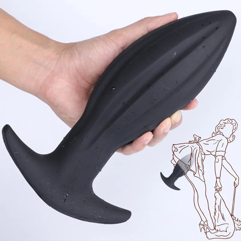 BigThreadsButtPlug–AnaldildoausSilikon,SexspielzeugfürFrauenundMänner
