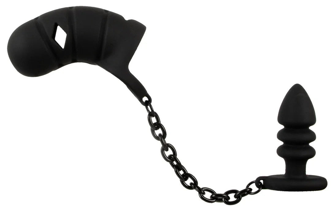 BlackVelvets–Cockcagewithbuttplug