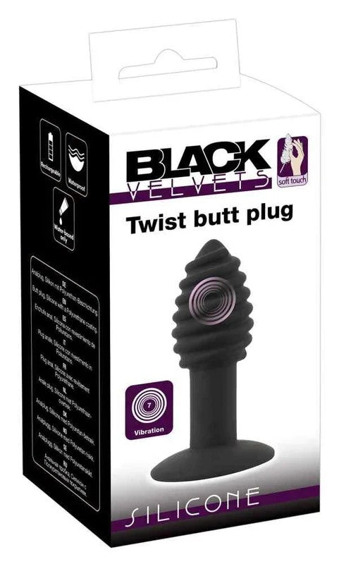 BlackVelvets–TwistButtPlug3,9cm