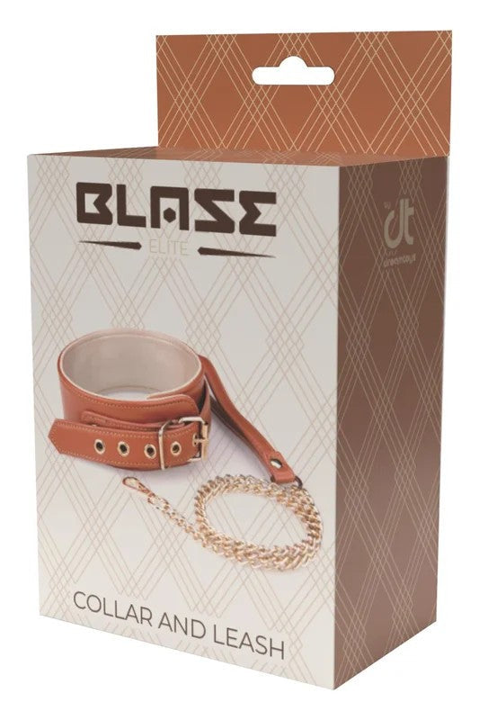 BlazeElite–Collar&Leashcognac