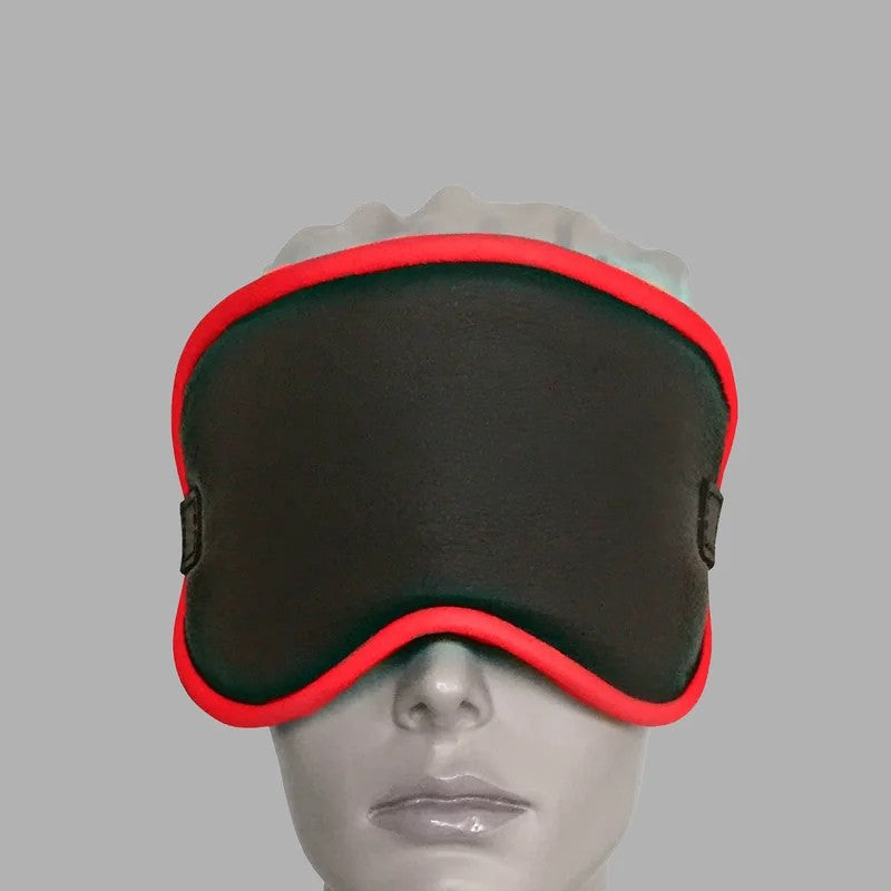 BlindfoldDeluxeLeatherblack-red