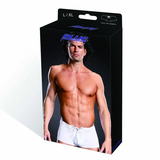 BLUELINEPerformanceMicrofi.Lace-UpTrunkwhtL/XL