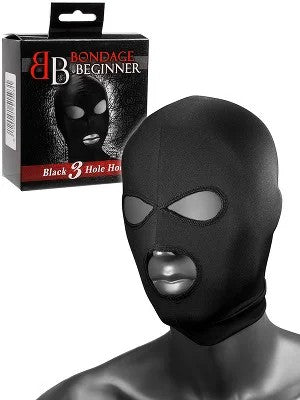 BondageBeginnerBlack3HoleHood