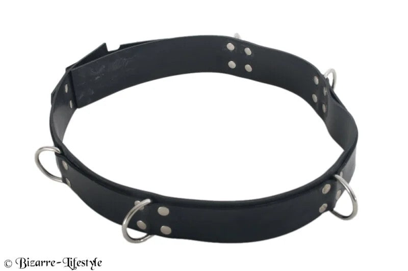 Bondagebeltwith5D-RingsoptionlockableMadetomeasurelockablewithoutlocks