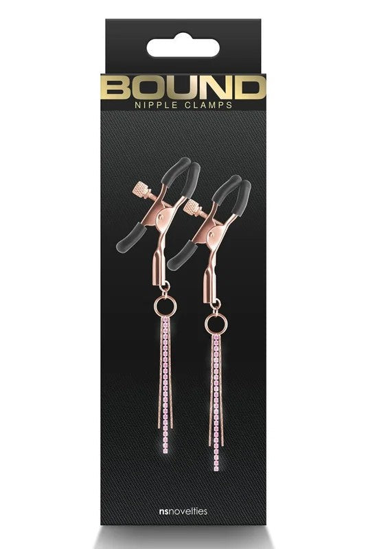 BoundNippleClampsD3RoseGold