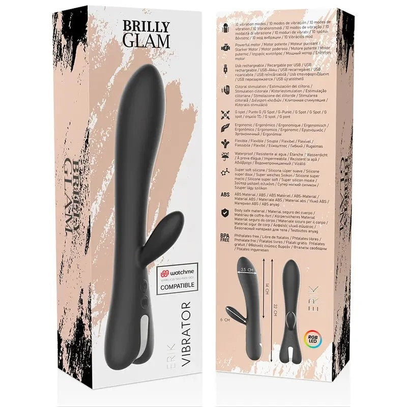 BRILLYGLAM–ERIKVIBRATORWATCHMEKOMPATIBELMITDRAHTLOSERTECHNOLOGIE