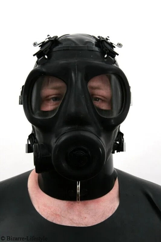 BritischeS6BondageGasmaskemitHaubeundHalsband,Rarität