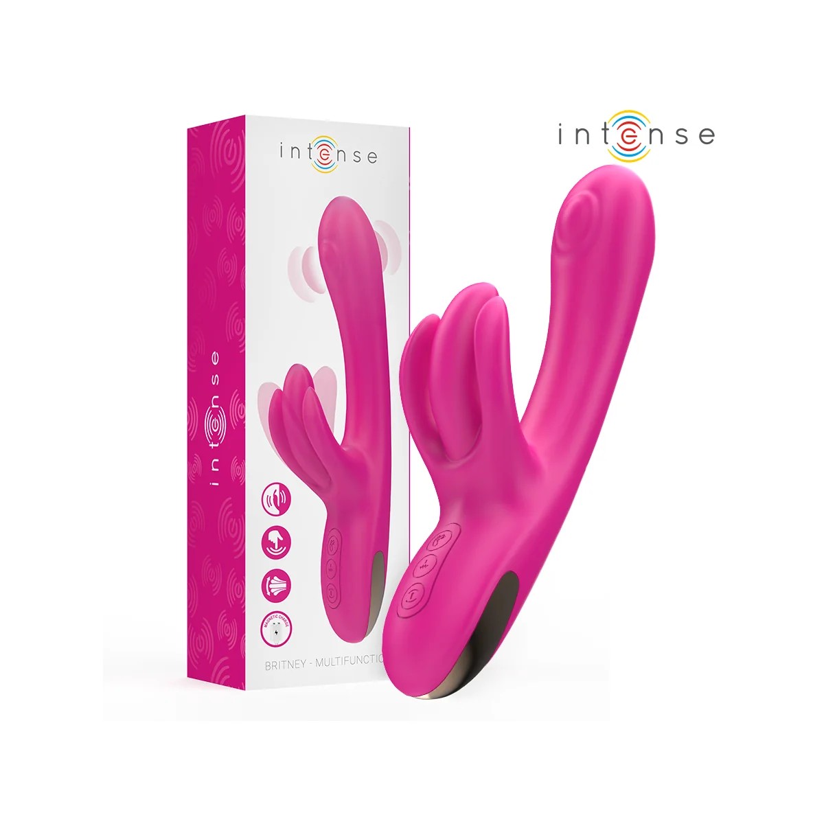 BRITNEYMULTIFUNKTIONS-RABBIT-VIBRATOR23CMROSAVONINTENSEFUN
