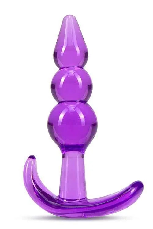 BYoursTripleBeadAnalPlugPurple