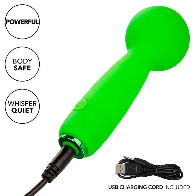 CALEXOTICS–NEONVIBESTHEBUBBLYVIBEMINI-MASSAGER10VIBRATIONENGRÜN