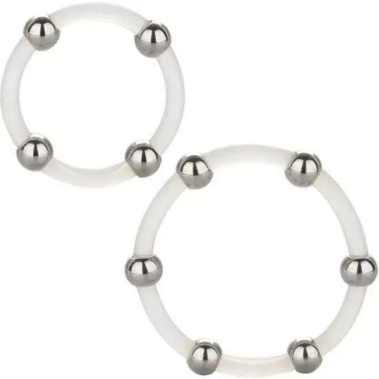 CALEXOTICS–STAHLPERLEN-SILIKONRING-SET