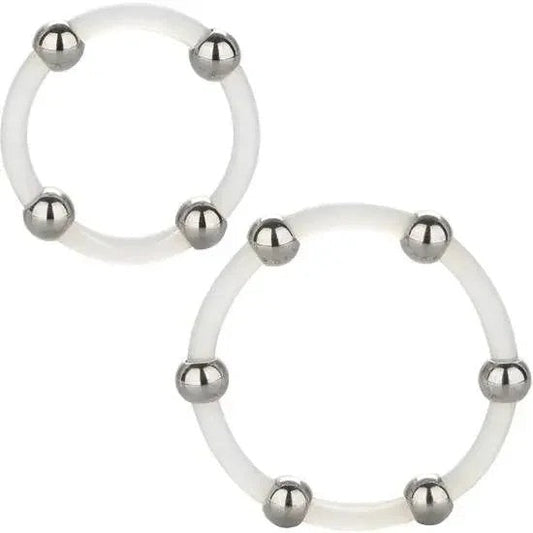 CALEXOTICS–STAHLPERLEN-SILIKONRING-SET