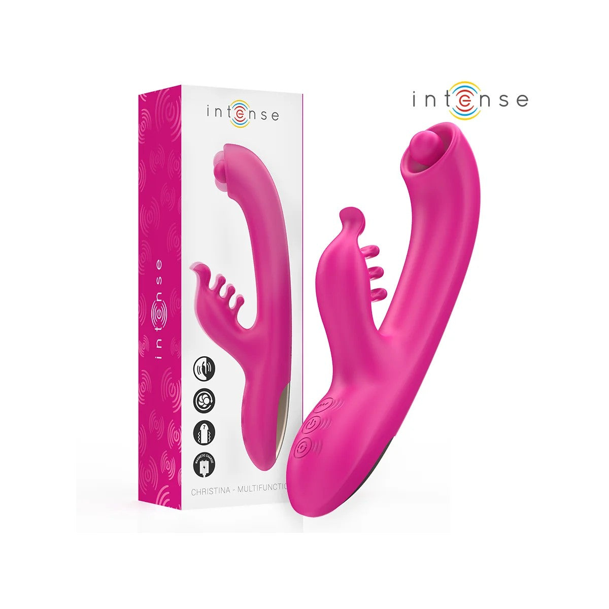 CHRISTINAMULTIFUNKTIONS-RABBIT-VIBRATOR22,5CMROSAVONINTENSEFUN