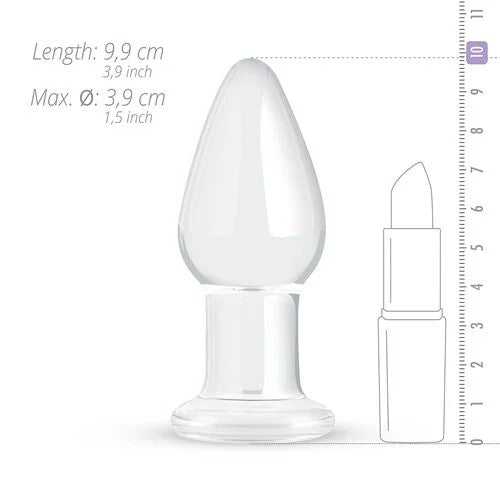 ClearGlassButtplug