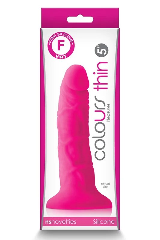 ColoursPleasuresThin5″DildoPink12,7cm