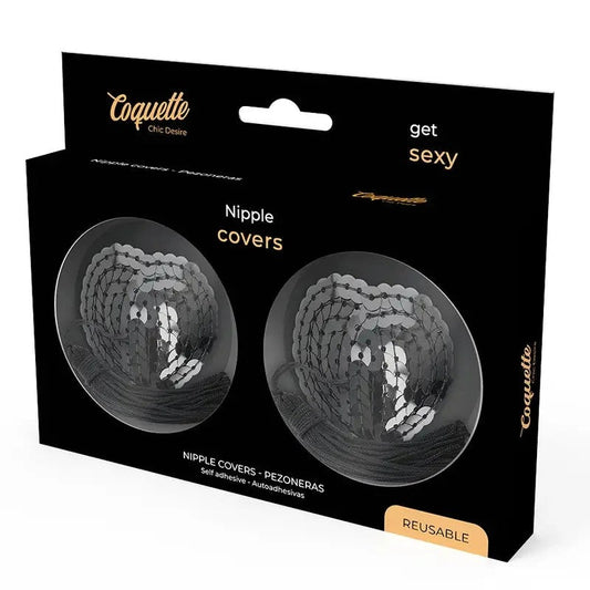 COQUETTECHICDESIRE–SCHWARZEPAILLETTEN-NIPPELABDECKUNGEN