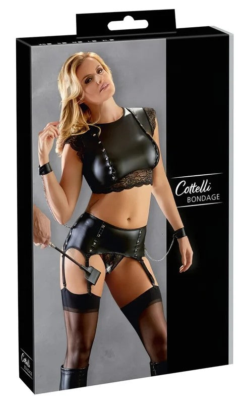 CottelliBondage–Dessous-SetmitKetten(Schwarz)