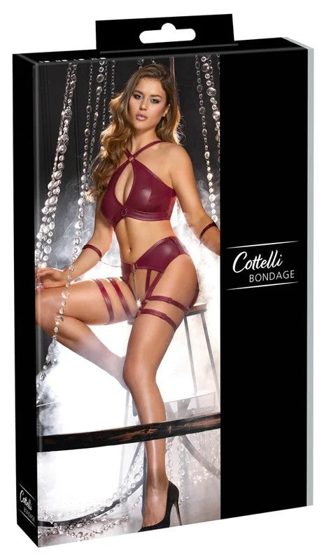 CottelliBondageDessous-SetimdunkelrotenMattlook
