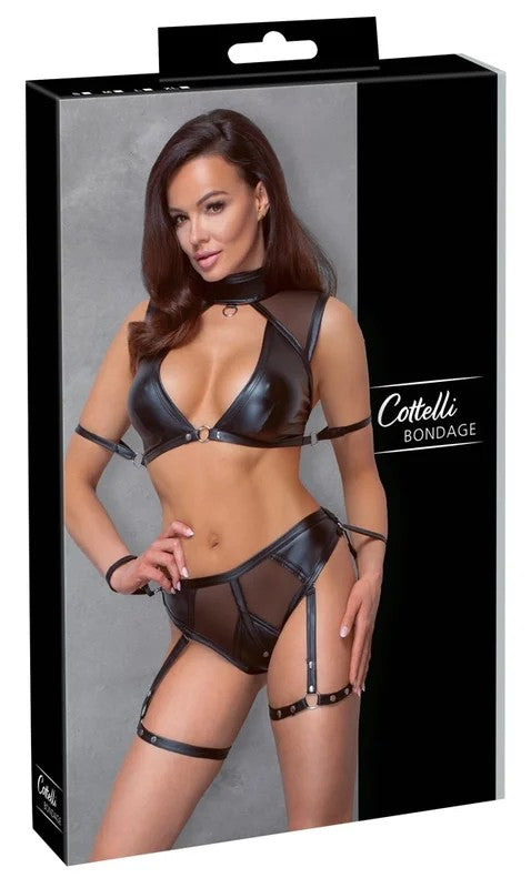 CottelliBondageTop&Slip+Schenkel-Harnesses