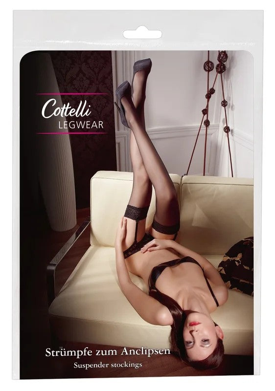 CottelliCollectionLingerieStraps-StrümpfeSchwarzClipGr.5