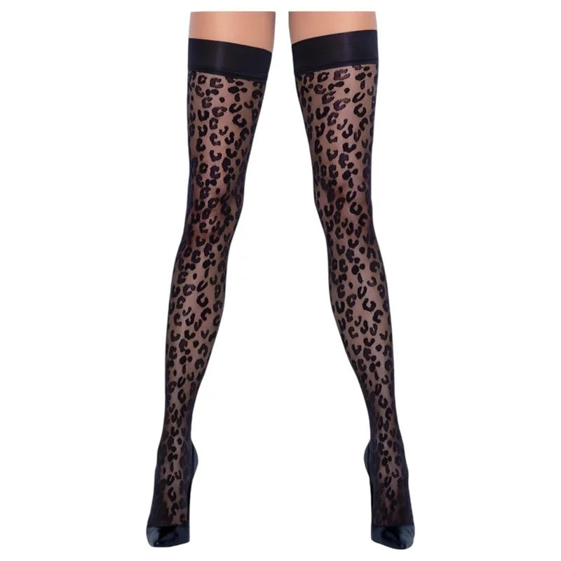 CottelliLegwear–LeopardenmusterStrümpfe(schwarz)–4