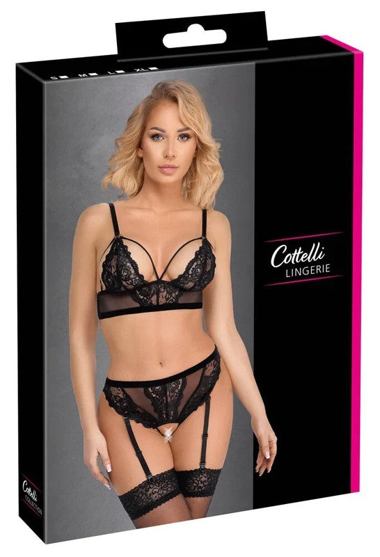 CottelliLINGERIE–Bra&ThongblackS