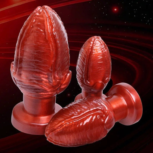 CrimsonThickSiliconeFantasyFistDildoButtPlug–EinführbarerAnalexpander,SexspielzeugfürFrauen