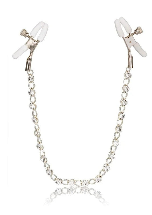 CrystalChainNippleClampsSilver