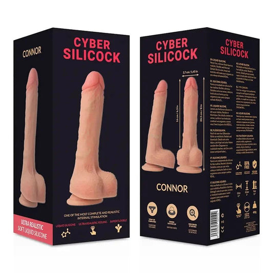 CYBERSILICOCK–STRAP-ONCONNORFLÜSSIGESILIKONMIT3RINGENGRATIS20.5CM-O-3.7CM
