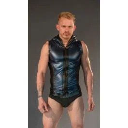 DaleMasRebelHoodieVest–BlueBlack