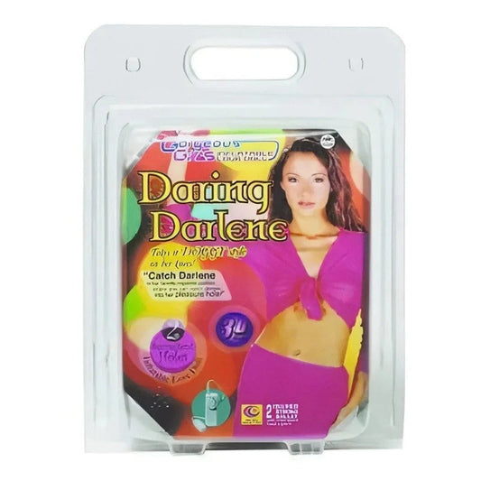 DaringDarleneaufblasbarePuppemit3D-GesichtundPerücke–Blond