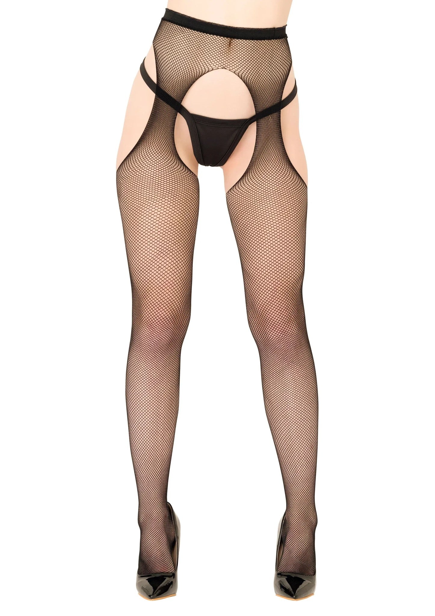 DaringFishnetSuspenderTights