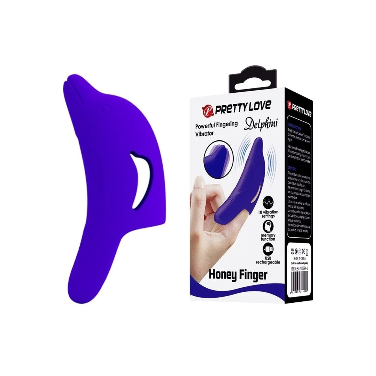 DELPHINILEISTUNGSSTARKERDUNKELBLAUERFINGERSTIMULATORVONPRETTYLOVE