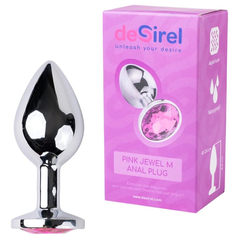 DesirelPinkJuwelM–AnalPlug(Silber-Pink)