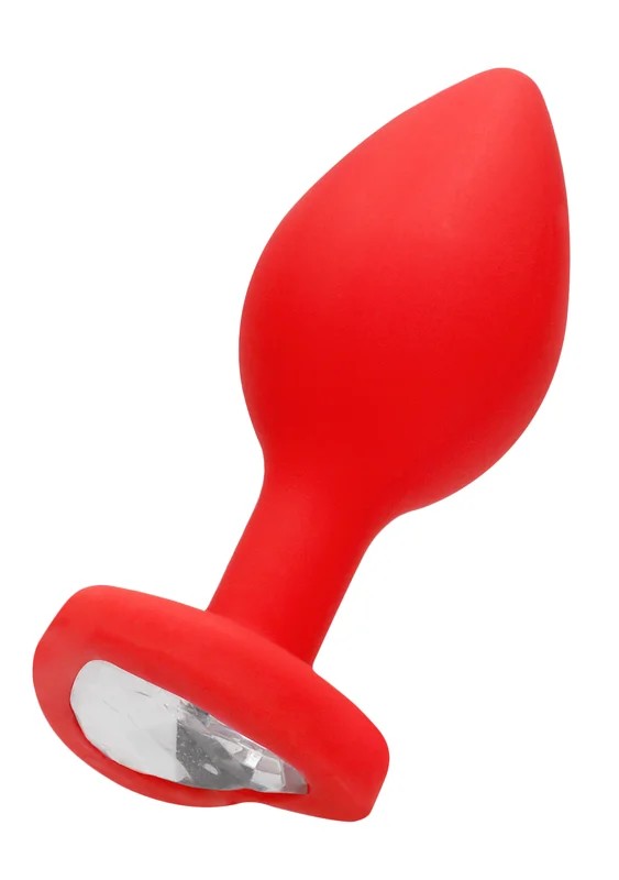DiamondHeartAnalPlug–Regular–Rot