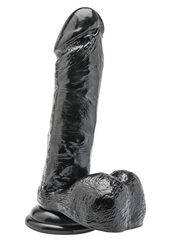 Dildo7inchwithBallsBlack