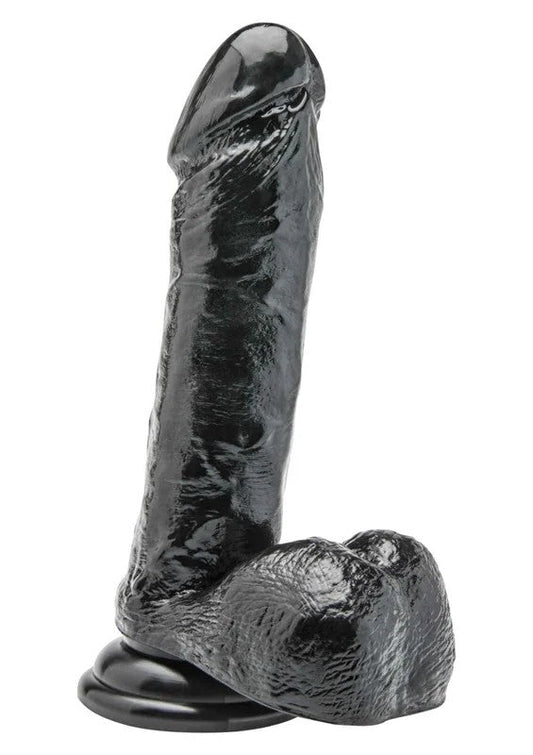 Dildo7inchwithBallsBlack