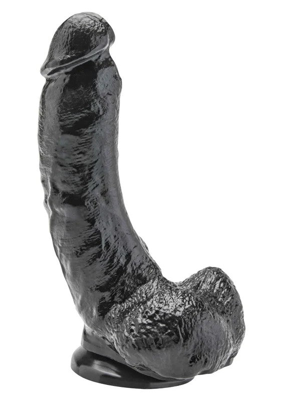 Dildo8inchwithBallsBlack