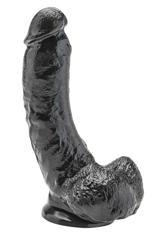 Dildo8inchwithBallsBlack